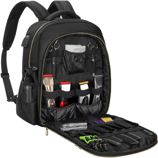 TORIBIO Barber Clipper Bag – Black & Gold