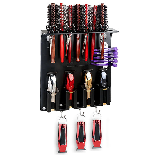 2PCS Wall-Mount Hair Tool Organizer